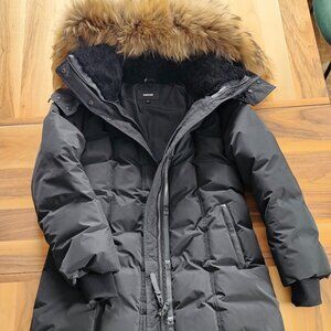 Mackage Long Winter Puffer Jacket with Duck Down